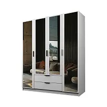 Шкаф ЭКОН распашной 4-х дверный 2-мя ящиками с 4-мя зеркалами